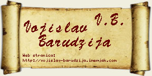 Vojislav Barudžija vizit kartica
